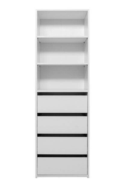GENEVA THREE SHELF/FOUR DRAWER BUILT IN WARDROBE - CLASSIC - Cosy Abode