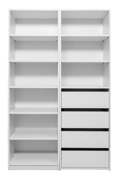 GENEVA THREE SHELF/FOUR DRAWER BUILT IN WARDROBE - CLASSIC - Cosy Abode