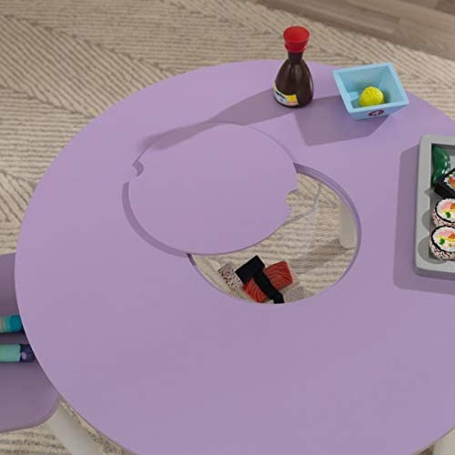 Round Table and 2 Chair Set for children (Lavender) - Cosy Abode
