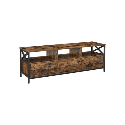 Modern Wooden TV Cabinet Holds TVs - Cosy Abode