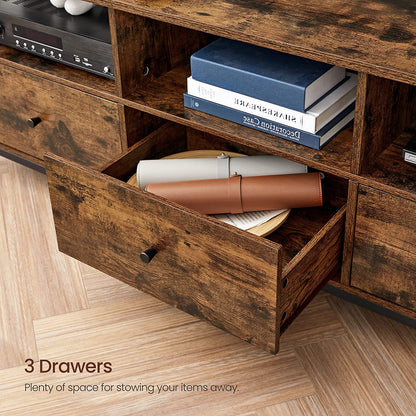 Modern Wooden TV Cabinet Holds TVs - Cosy Abode