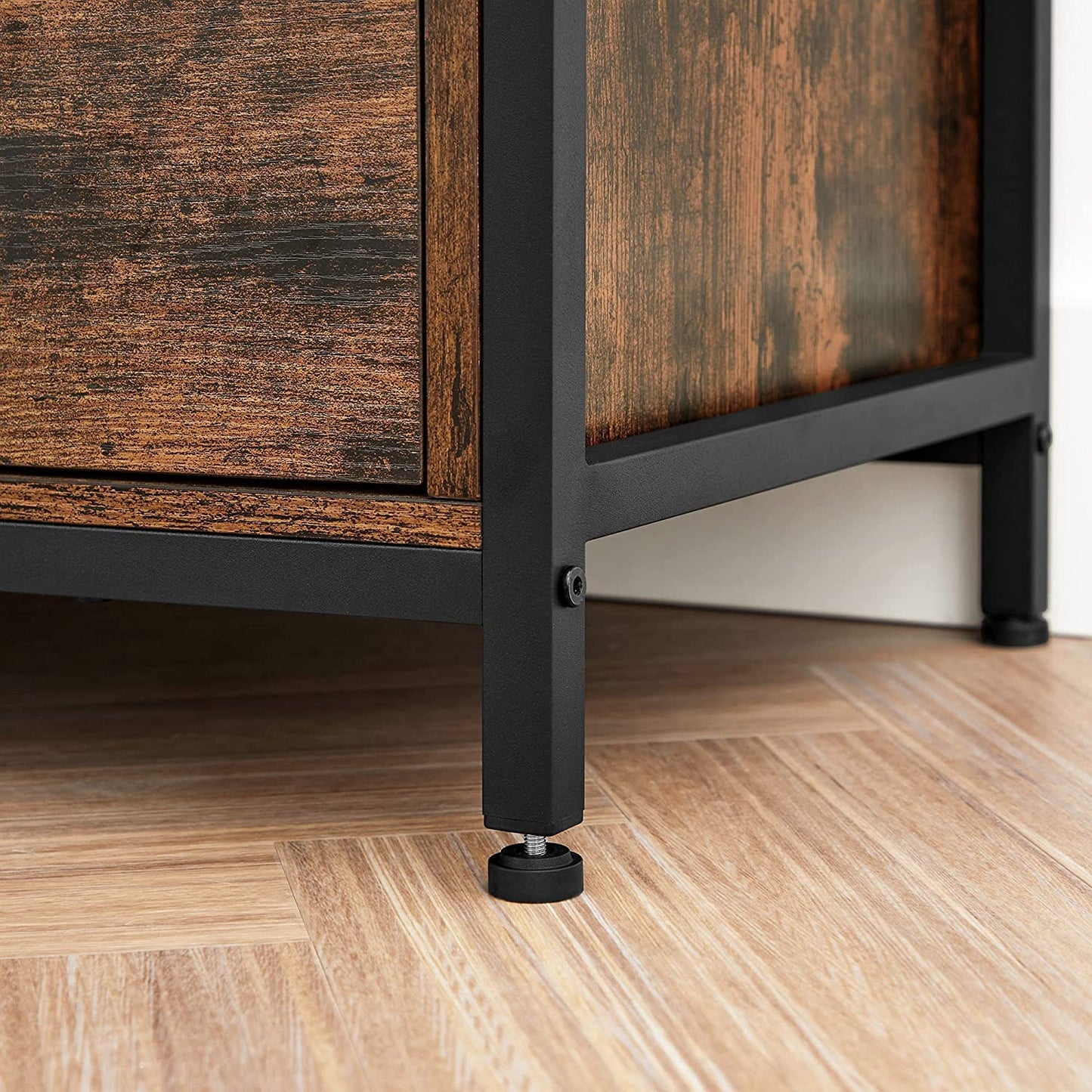 Modern Wooden TV Cabinet Holds TVs - Cosy Abode