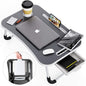 Laptop Bed Desk with Storage and foldable legs for Adults, Kids & Home Office - Cosy Abode