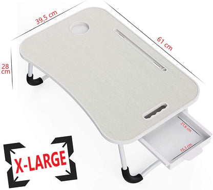 Laptop Bed Desk with Storage and foldable legs for Adults, Kids & Home Office - Cosy Abode