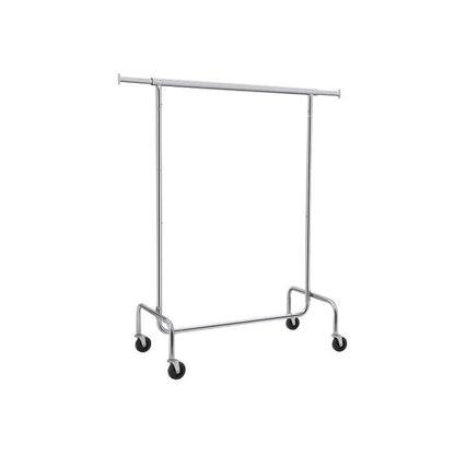 Clothes Rack Wheels Chrome Extendable, 136 kg load - Cosy Abode