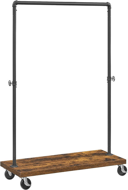 Clothes Rack Rustic Brown Black - Cosy Abode