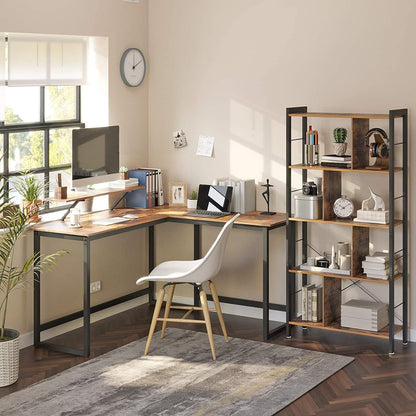 L-Shaped Computer Desk Industrial Corner - Cosy Abode