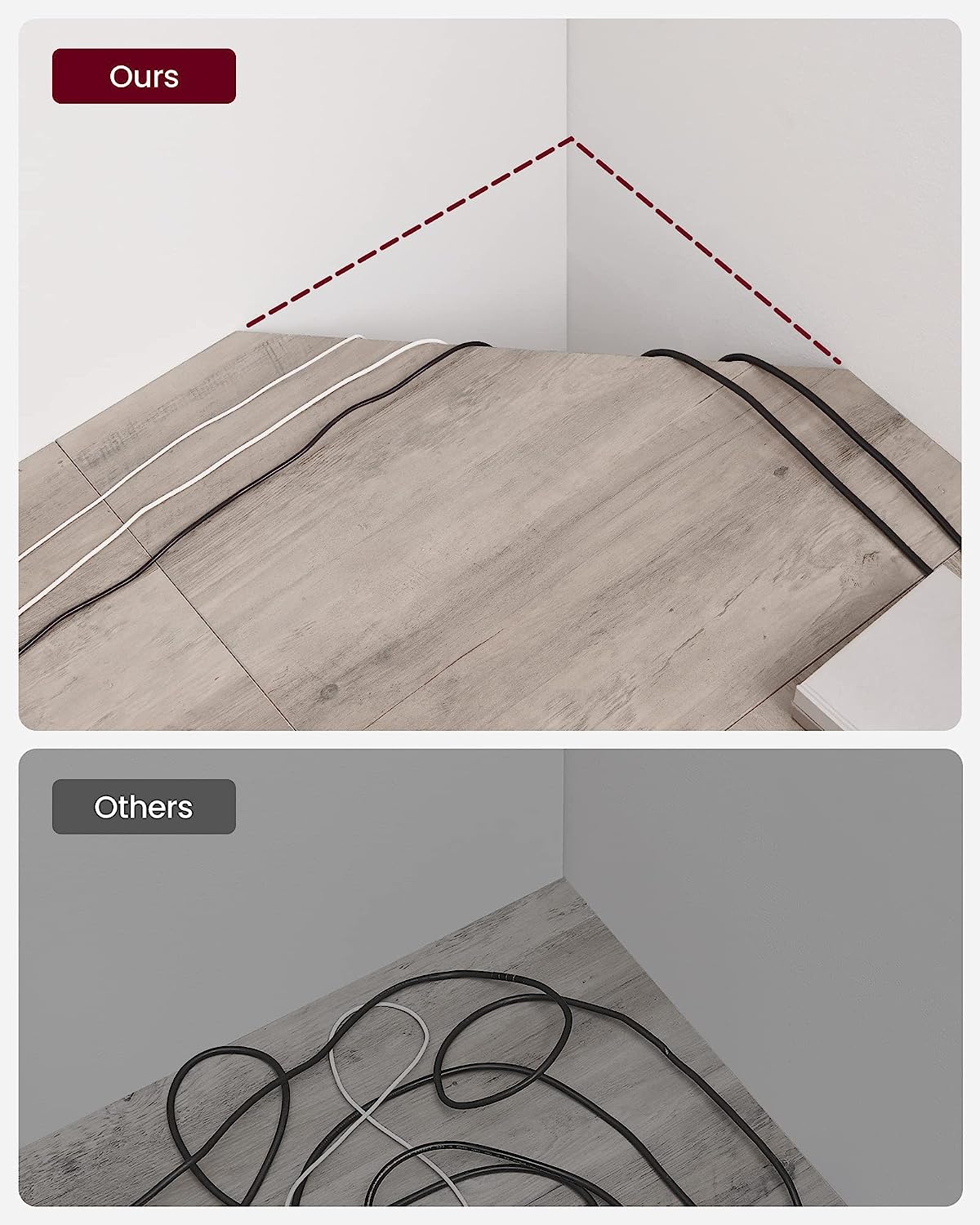 L-Shaped Computer Corner Desk Home Office - Cosy Abode