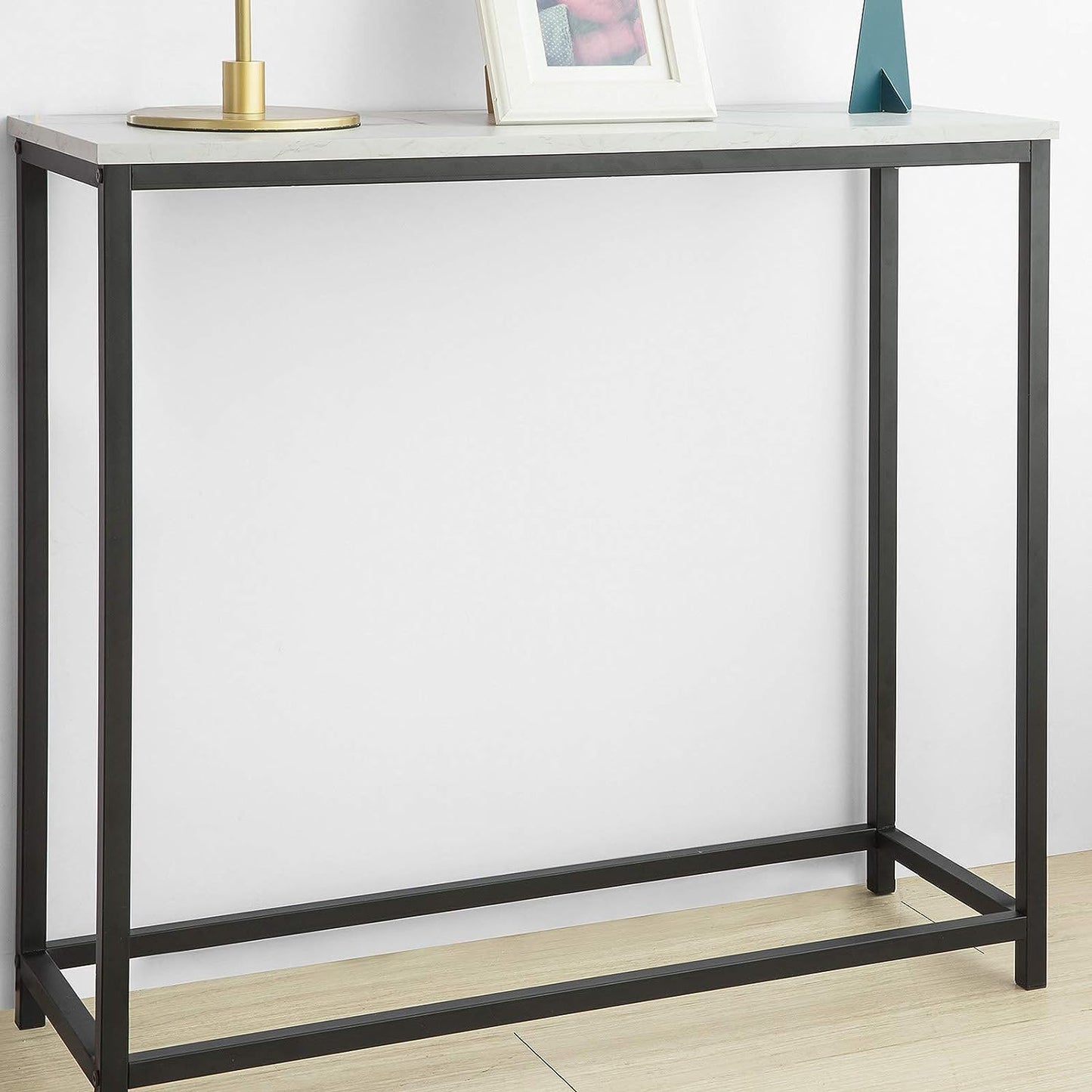 Console Table Metal Frame Hallway Table - Cosy Abode