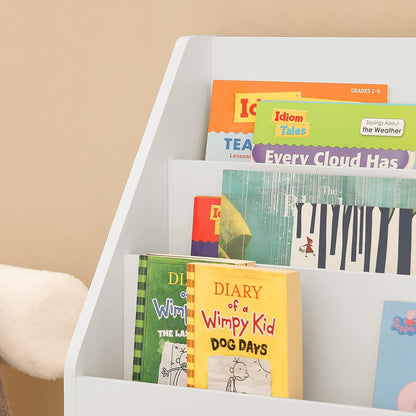 Kids Shelving Unit 3 Shelves 2 Compartments - Cosy Abode