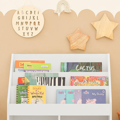 Kids Shelving Unit 3 Shelves 2 Compartments - Cosy Abode