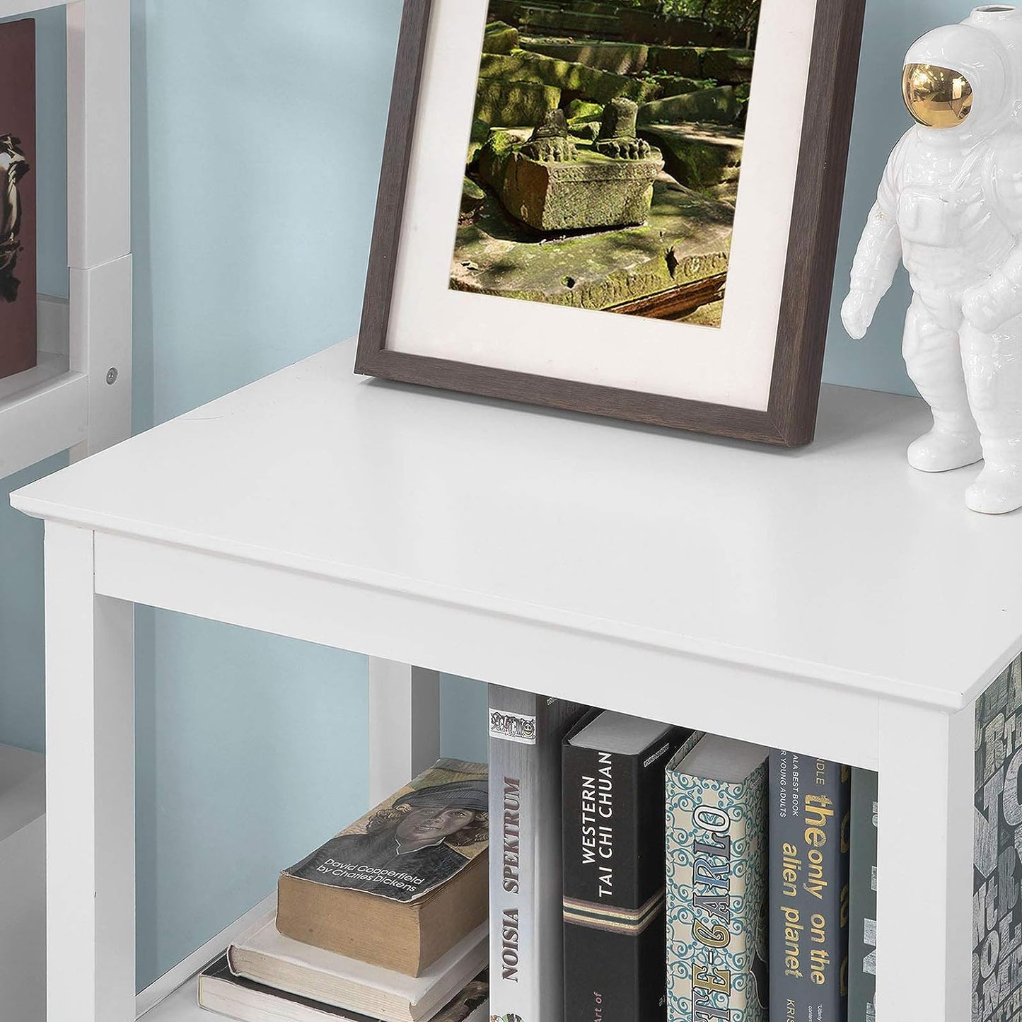 Console Table 3 Shelves, White - Cosy Abode