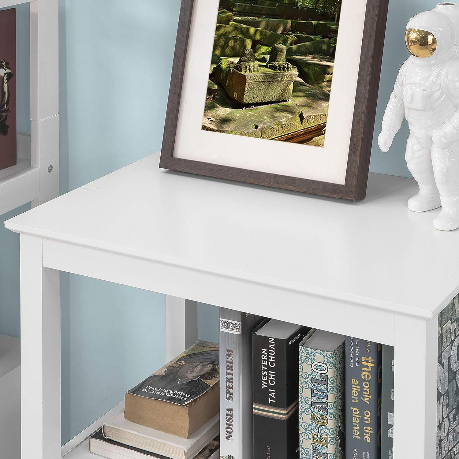 Console Table 3 Shelves, White - Cosy Abode