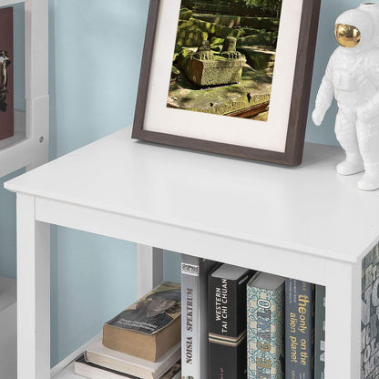 Console Table 3 Shelves, White - Cosy Abode