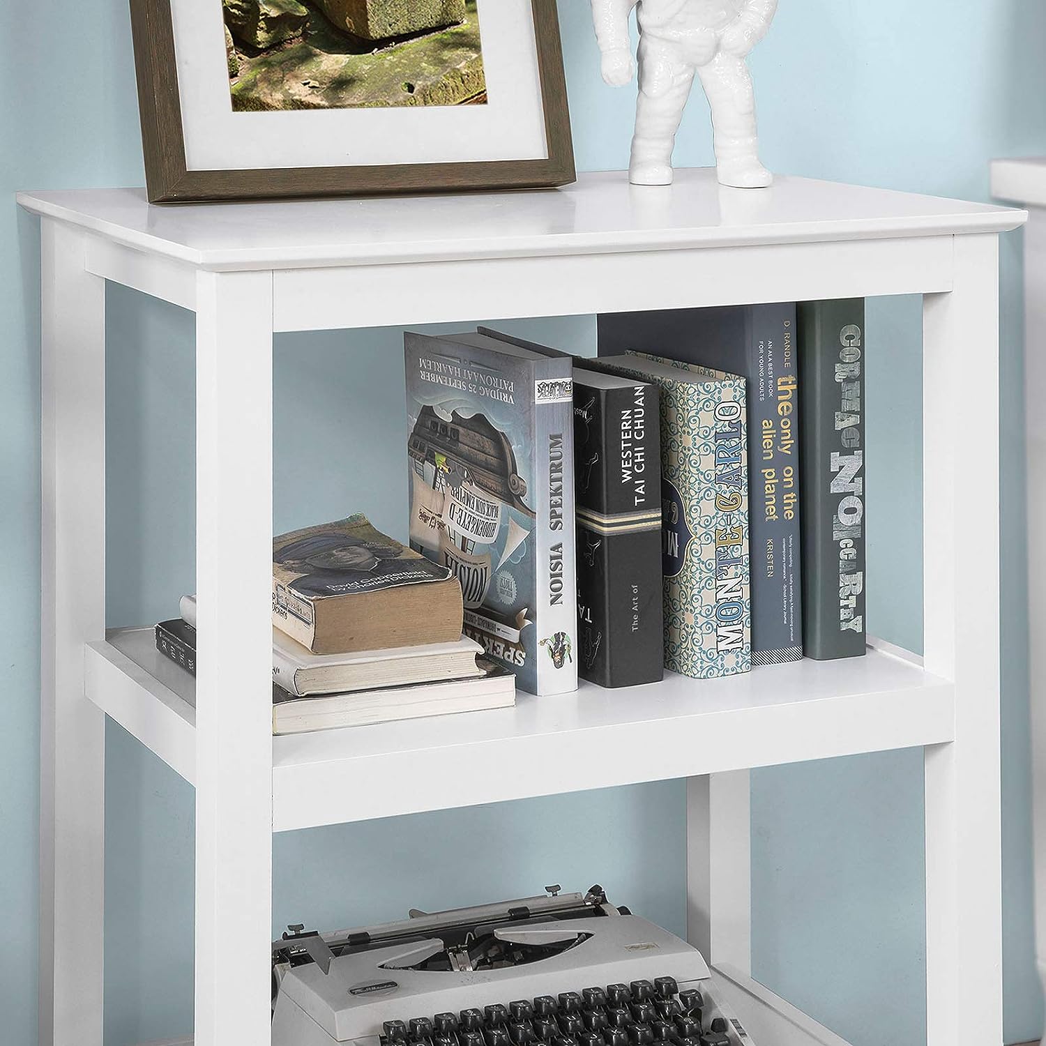Console Table 3 Shelves, White - Cosy Abode