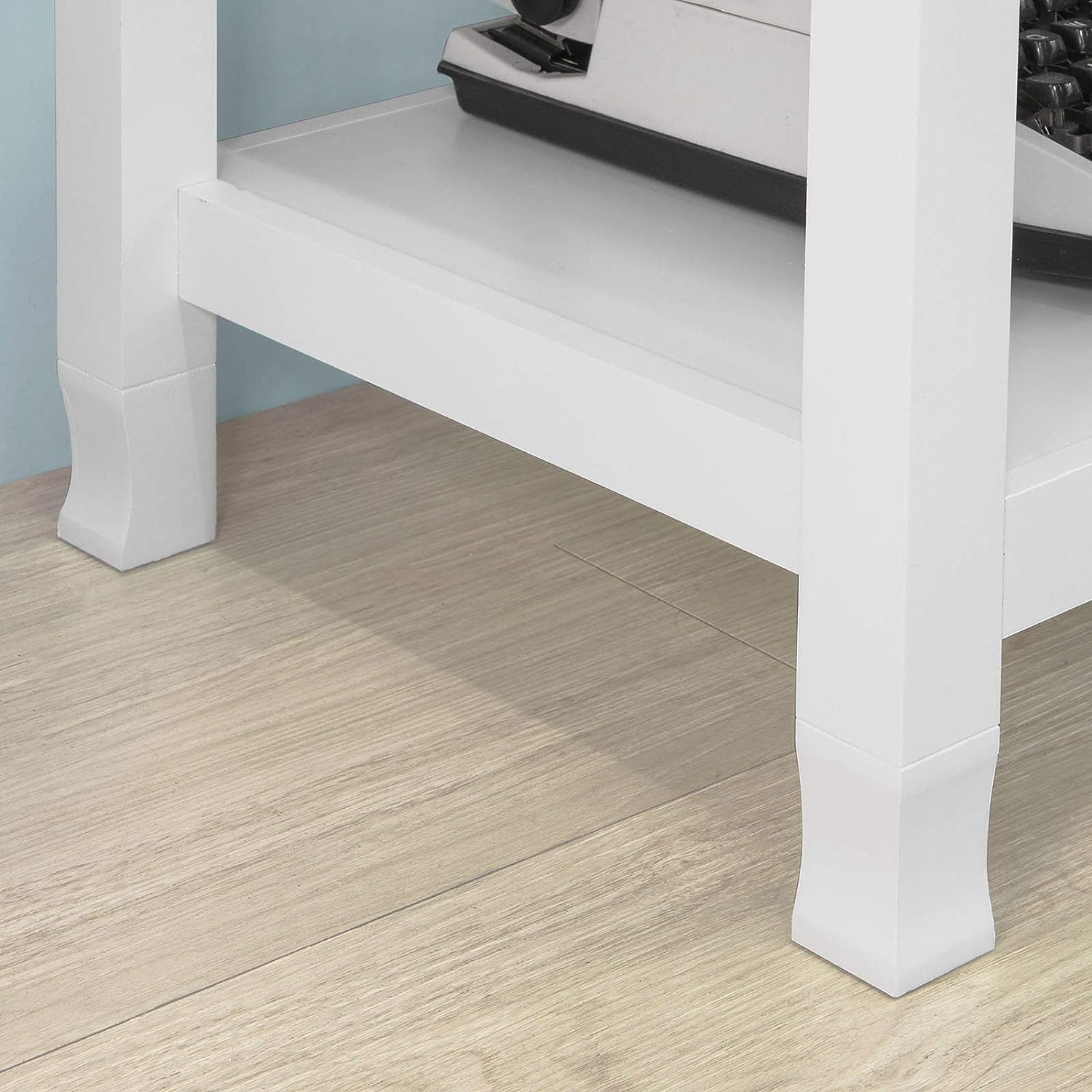 Console Table 3 Shelves, White - Cosy Abode