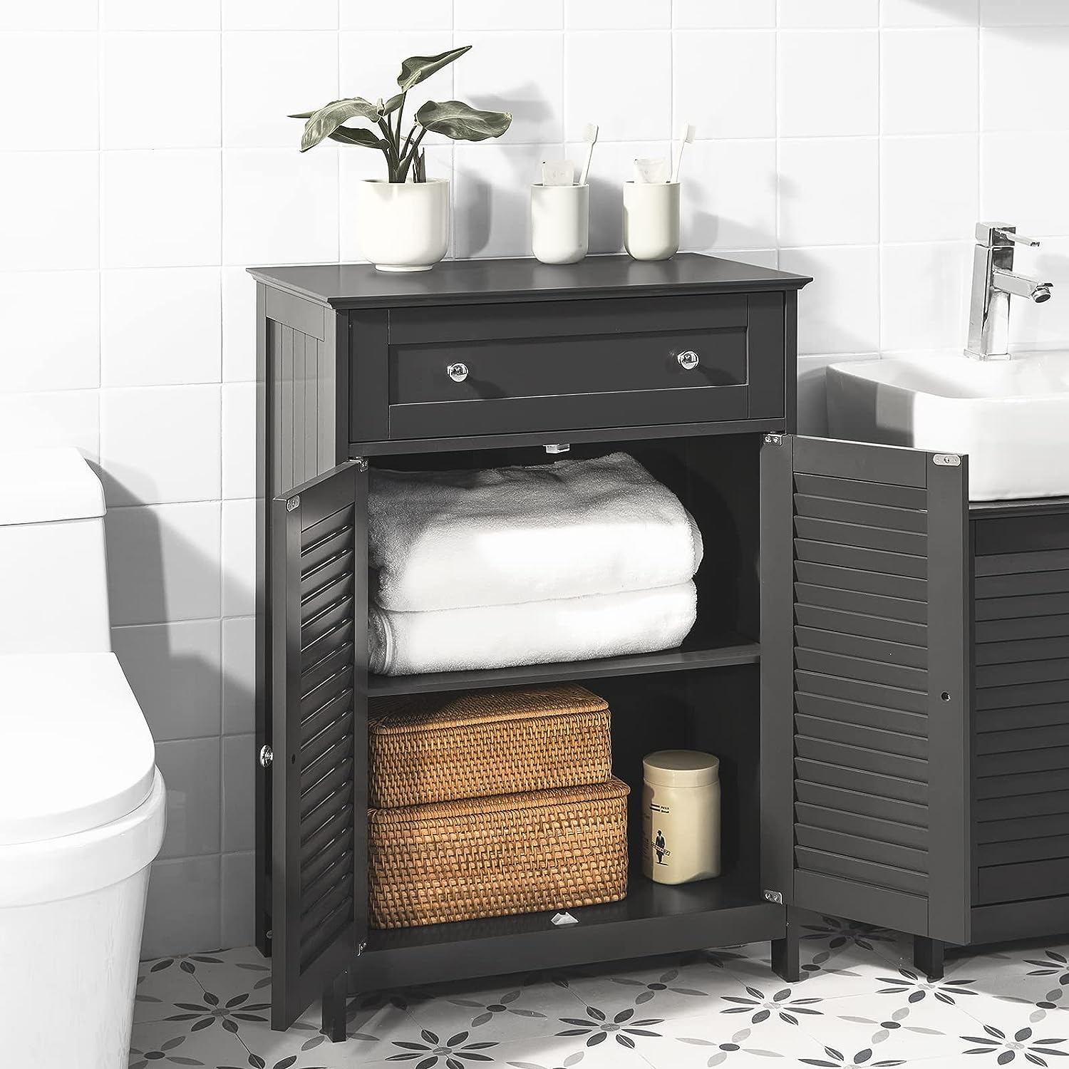 Freestanding Storage Cabinet Drawer - Cosy Abode