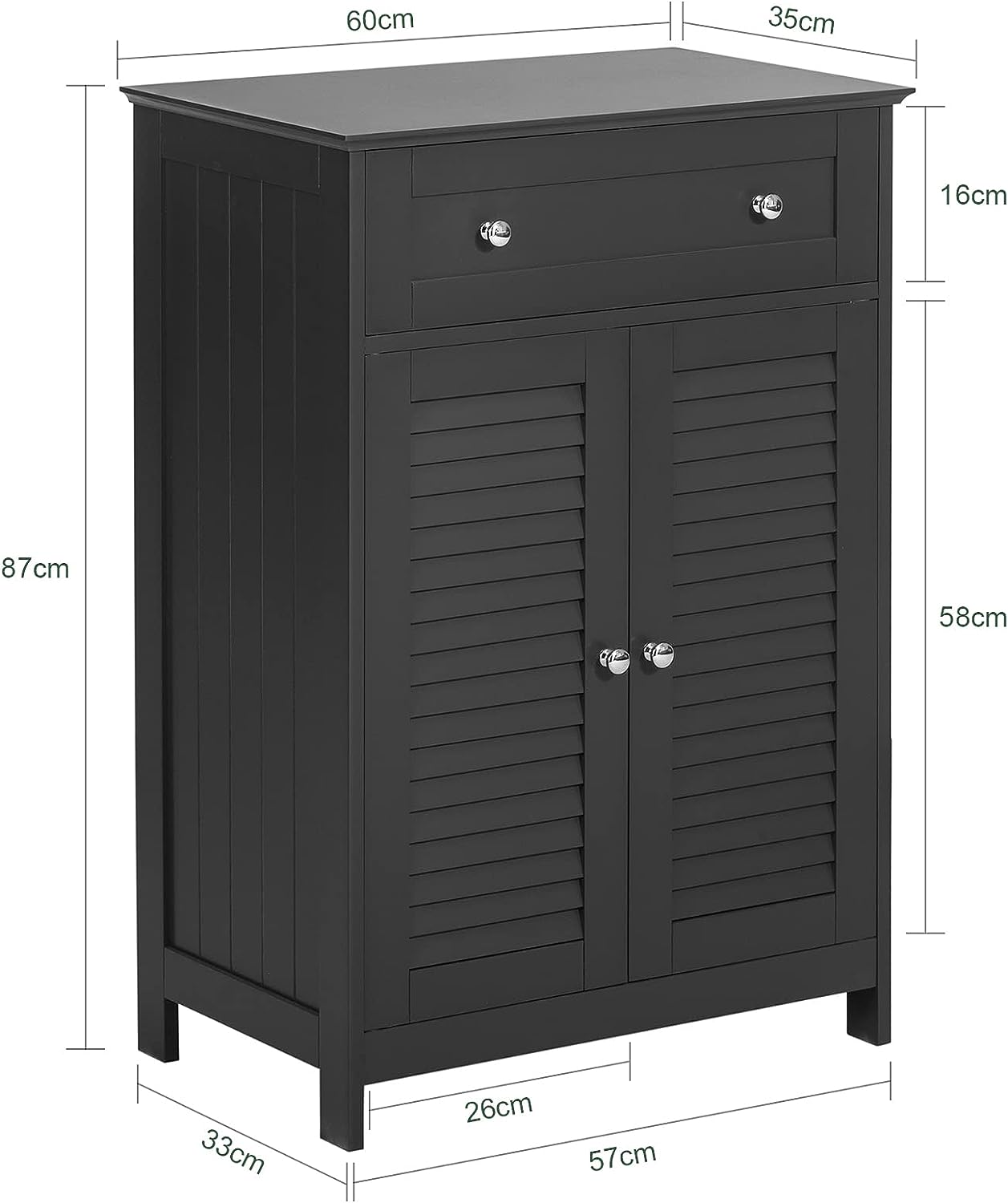 Freestanding Storage Cabinet Drawer - Cosy Abode