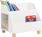 Kids Storage Bookcase 3 Compartments, White - Cosy Abode