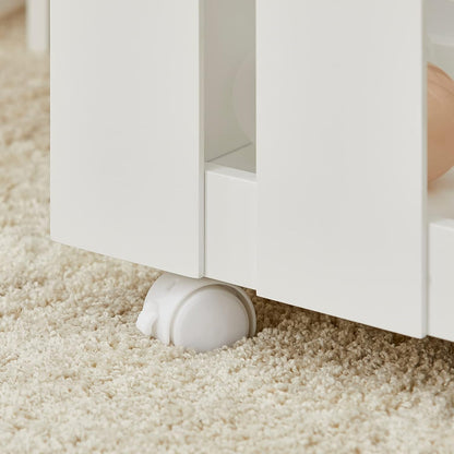 Kids Bookcase Shelf Storage Mobile Toy Chest - Cosy Abode