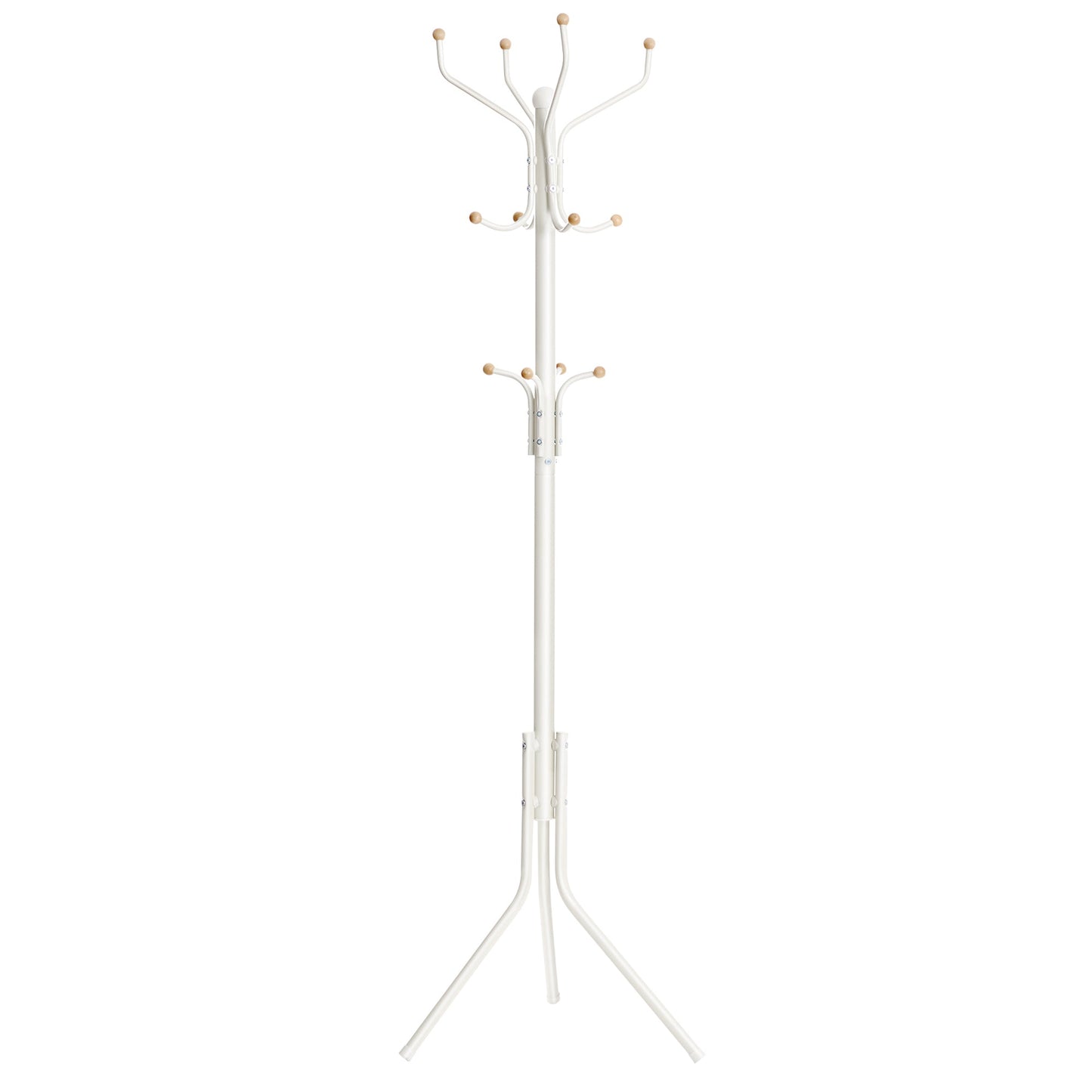 Metal Coat Rack ,White - Cosy Abode