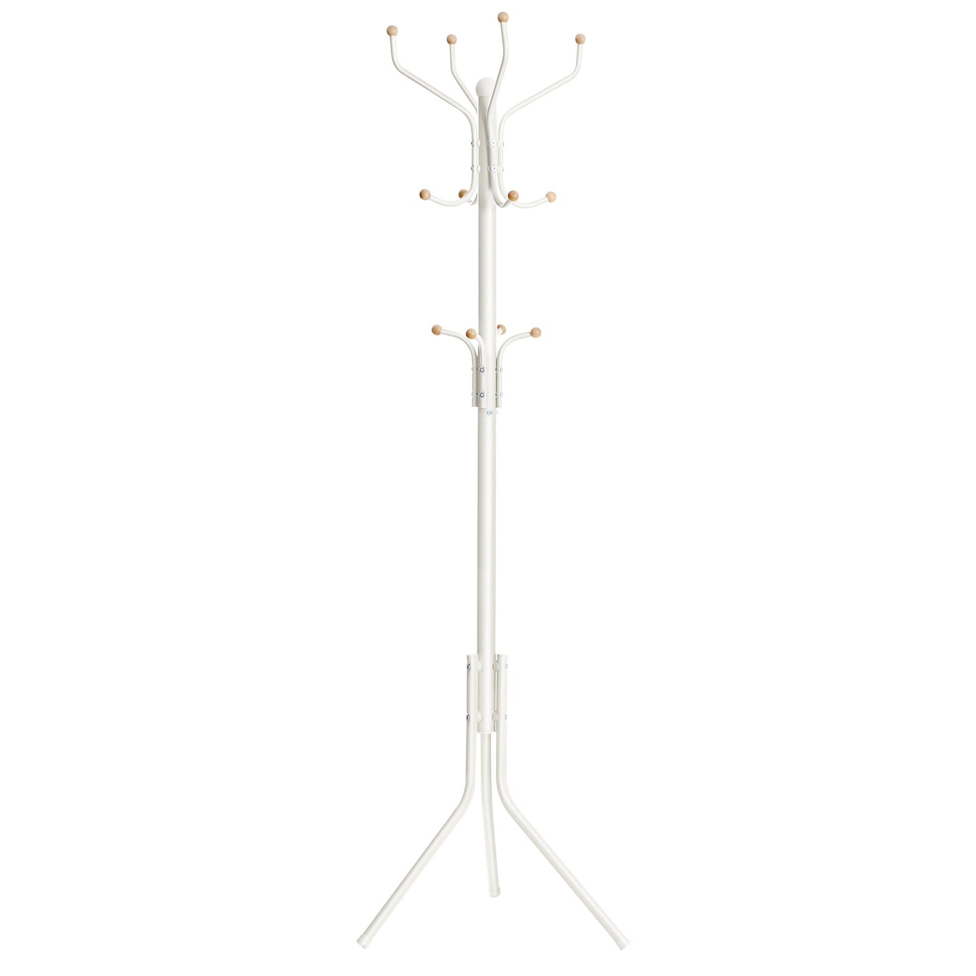 Metal Coat Rack ,White - Cosy Abode