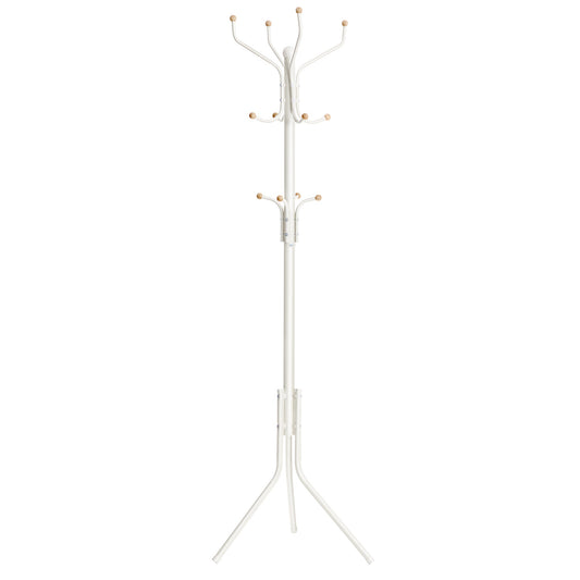 Metal Coat Rack ,White - Cosy Abode