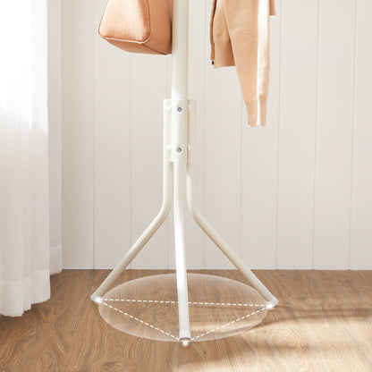 Metal Coat Rack ,White - Cosy Abode