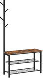 Multifunctional Entryway Coat Rack Shoe Bench for Living Room and Bedroom - Cosy Abode