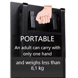 Sturdy and Heavy Duty Foldable Office Computer Desk (Teak, 80cm) - Cosy Abode