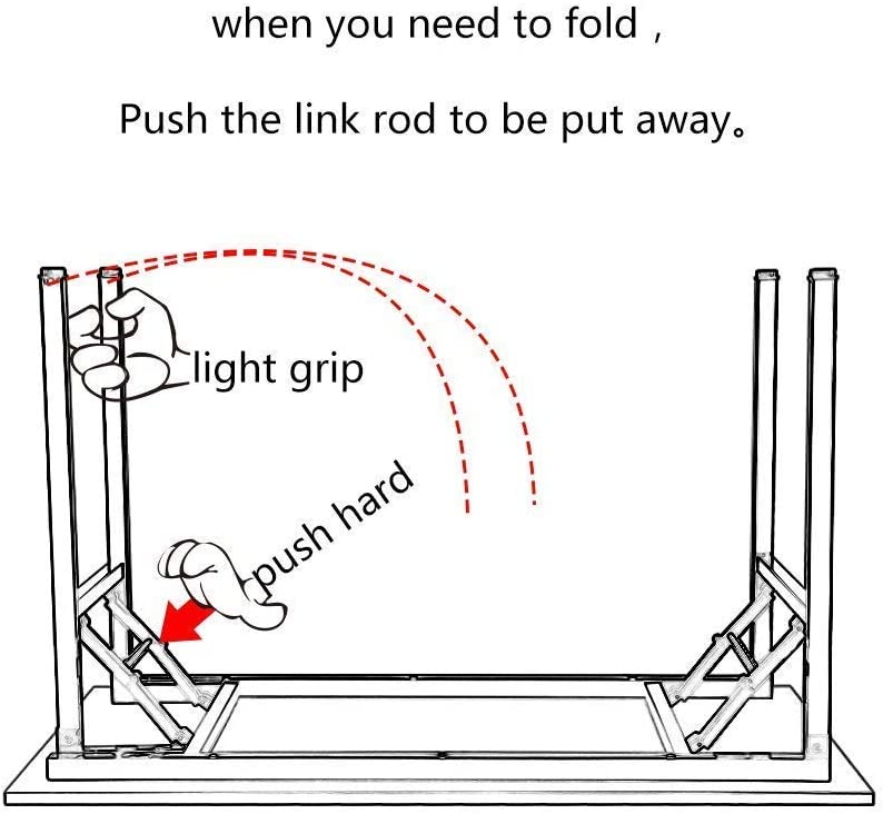 Sturdy and Heavy Duty Foldable Office Computer Desk (Walnut, 80cm) - Cosy Abode