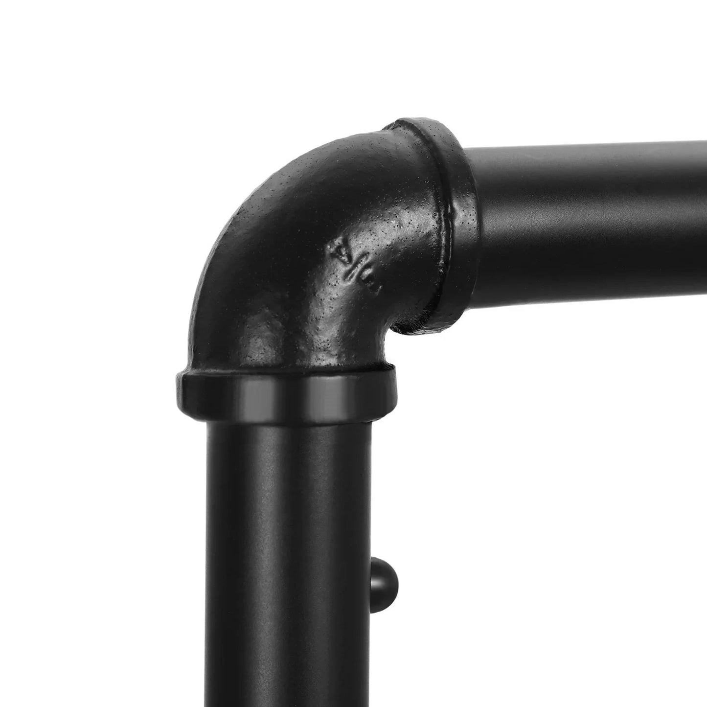 Industrial Pipe Rolling Garment Rack Shoe Shelf - Cosy Abode