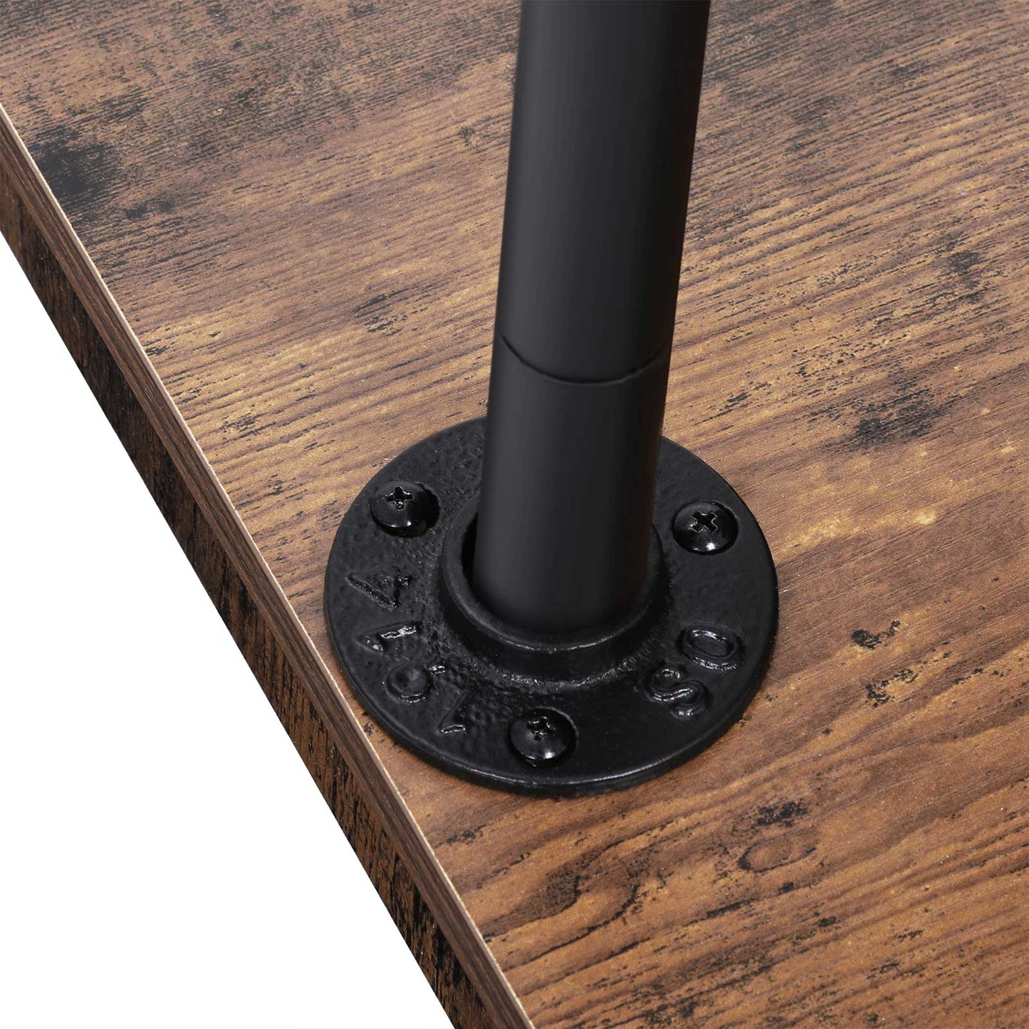 Industrial Pipe Rolling Garment Rack Shoe Shelf - Cosy Abode