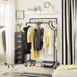 Industrial Pipe Clothes Rack Wheels , 110Kg load - Cosy Abode