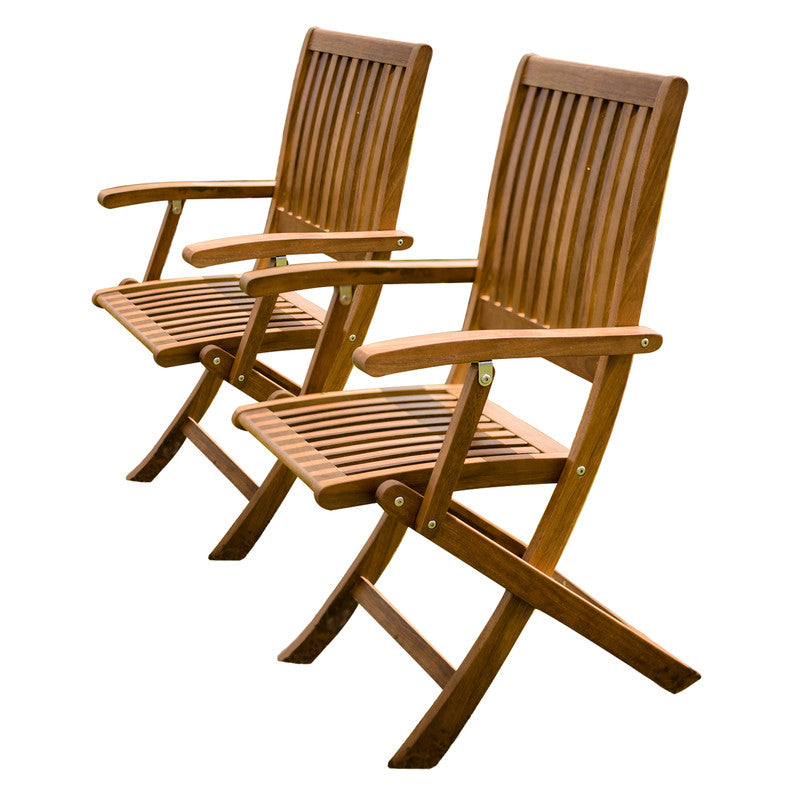 Set of 2 maculata folding armchairs - Cosy Abode