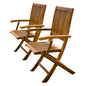 Set of 2 maculata folding armchairs - Cosy Abode