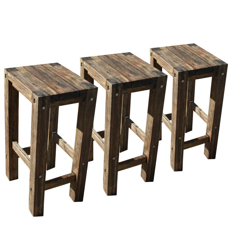 Set of 3 black bar stools - Cosy Abode