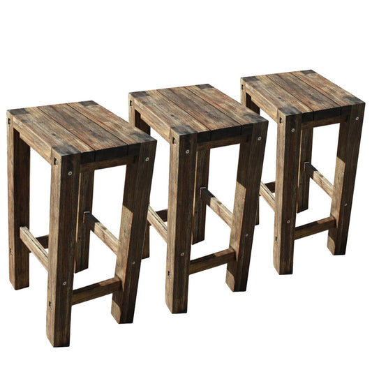 Set of 3 black bar stools - Cosy Abode