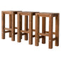 Set of 3 natural bar stools - Cosy Abode