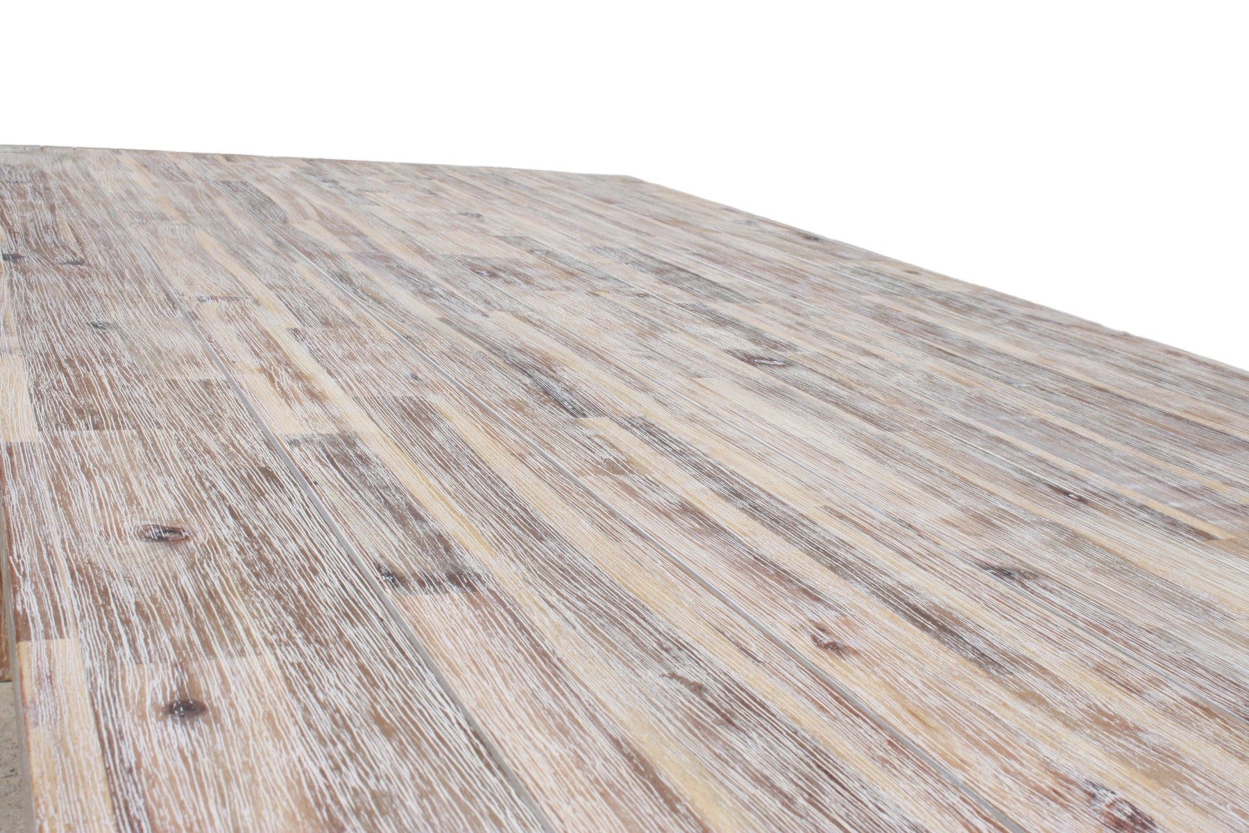 Sturdy 2 Metre Table Grey Brush Finish - Cosy Abode