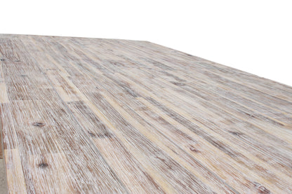 Sturdy 2 Metre Table Grey Brush Finish - Cosy Abode