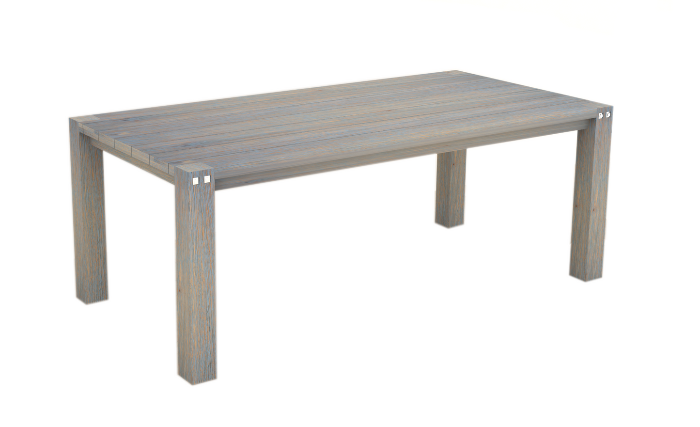 Sturdy 2 Metre Table Grey Brush Finish - Cosy Abode