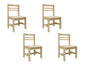Jooyes Kids Birch Toddler Chair - H28cm 4 Pack - Cosy Abode