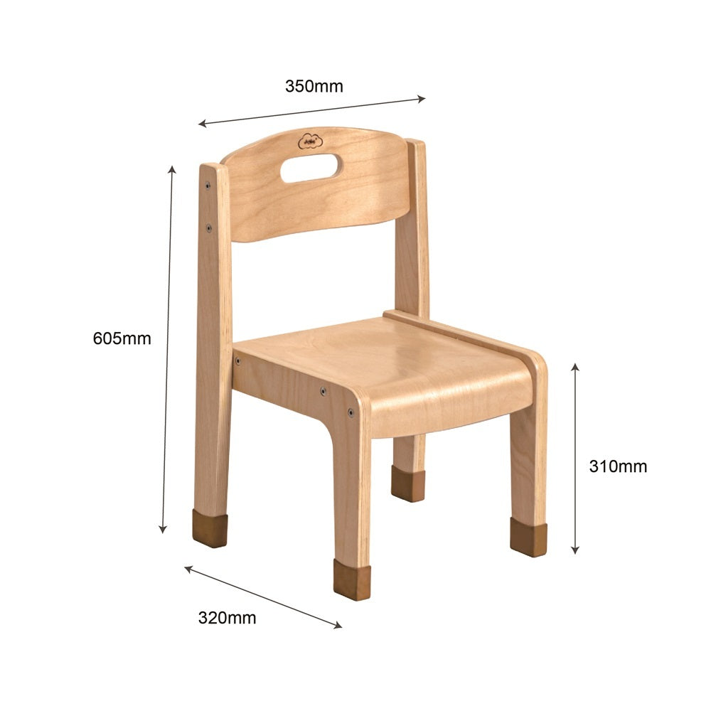 Jooyes Goteborg Kids Stackable Chairs 4 Pack - H30cm - Cosy Abode