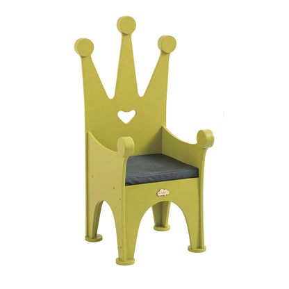 Jooyes Wooden Kids Chair Crown - Green - Cosy Abode