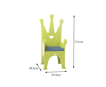 Jooyes Wooden Kids Chair Crown - Green - Cosy Abode