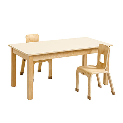 Jooyes Kids Birch and White Rectangular Table - H54cm - Cosy Abode