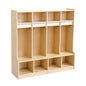 Jooyes Commercial Grade Preschool Coat Locker With Shelves - 4 Sections - Cosy Abode
