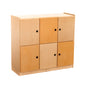 Jooyes School Bag Locker Storage Cabinet - 6 Doors - Cosy Abode