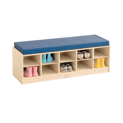Jooyes 10 Cubbies Kids Shoes Storage Bench - Cosy Abode